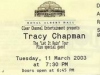 Tracy Chapman ticket concert for the London concert at the Royal Albert Hall