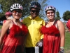 Tracy Chapman with other riders from the AIDS Life cycle 3