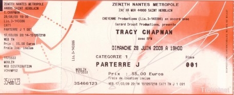 Tracy Chapman Ticket de concert Nantes