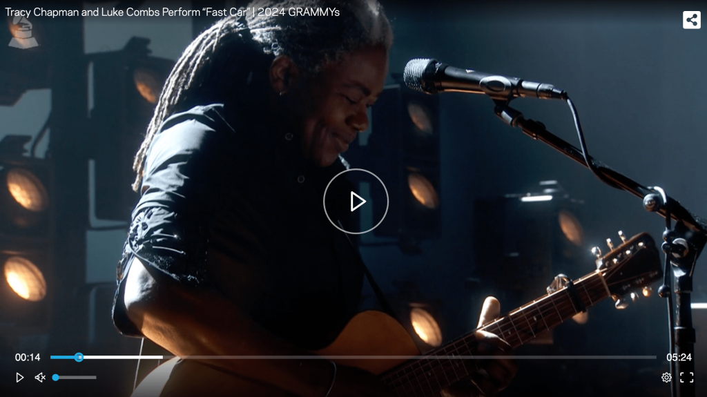 Tracy Chapman & Luke Combs Deliver "Fast Car" at the Grammy 2024 