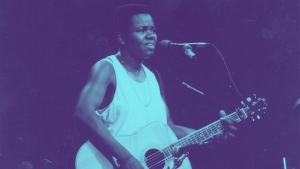 Tracy Chapman at the Michigan Womyns Music Festival in 1986