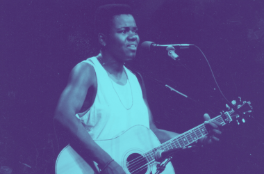 Tracy Chapman at the Michigan Womyns Music Festival in 1986