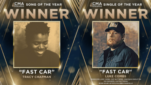Tracy Chapman wins CMA Song Of The Year for Fast Car